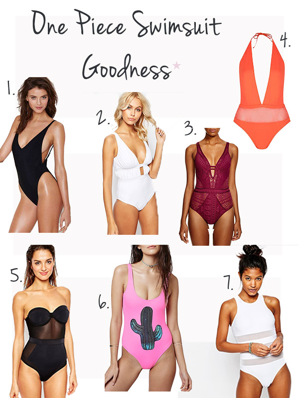 The best one piece swimsuits