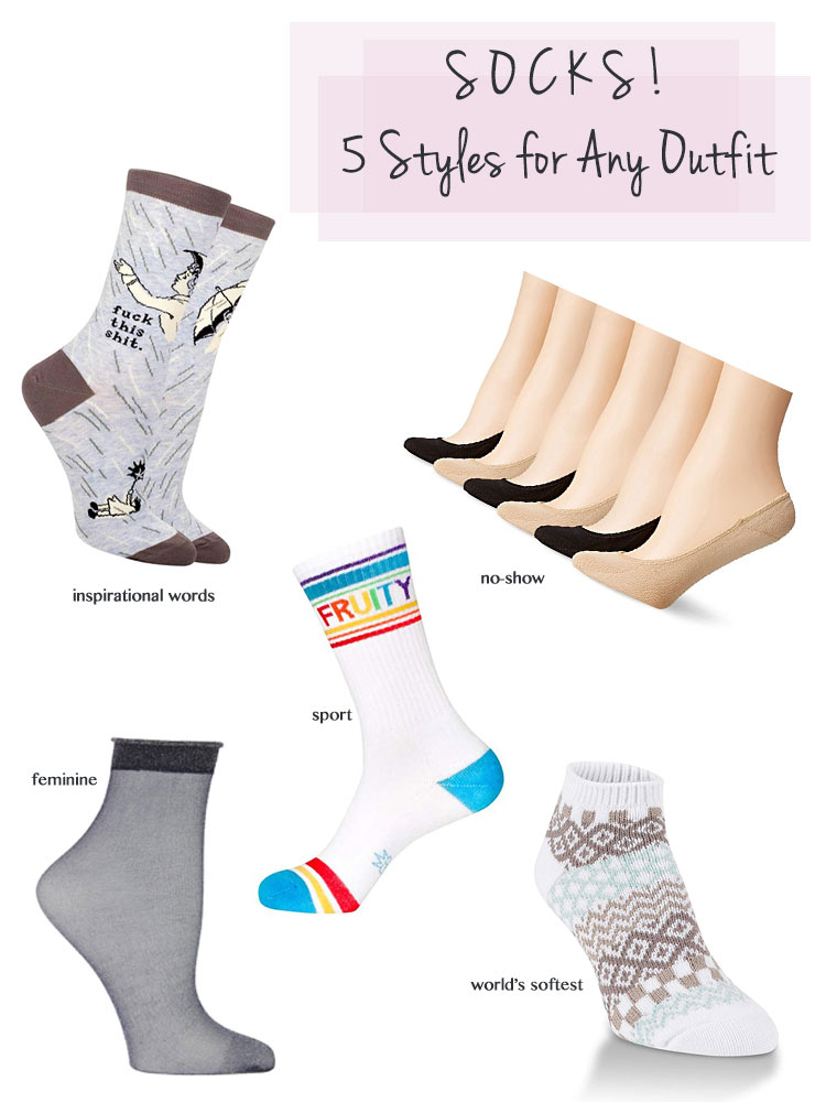 Socks! 5 Styles For Any Outfit - MissBassmaster