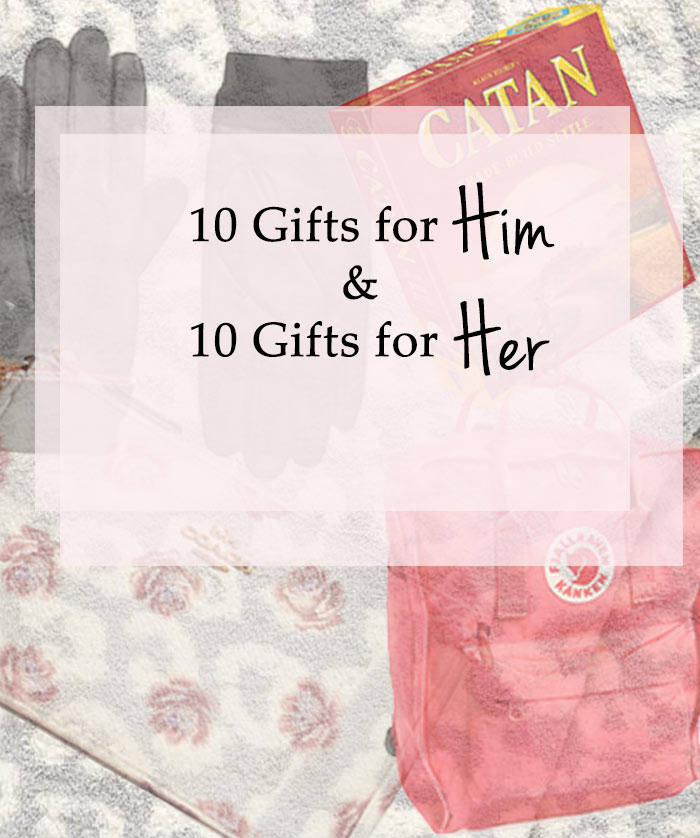 10 gifts for him and her